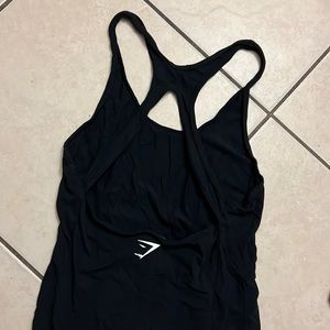 Gymshark black tank top racer/open back size small
